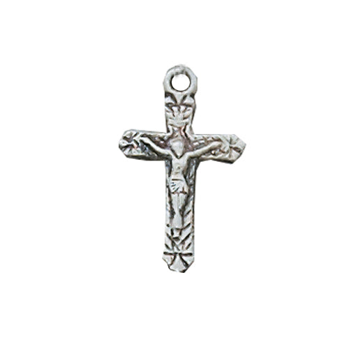 Crucifix Necklace - Sterling Baby Chain, Boxed