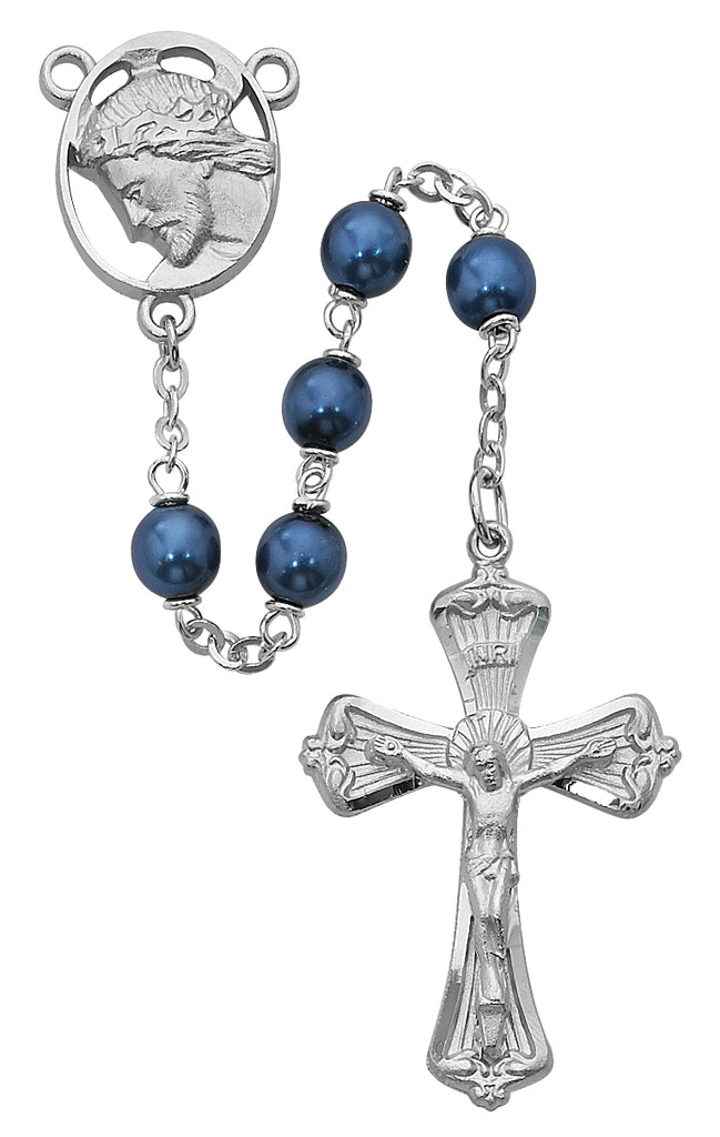 Ecce Homo Rosary - Blue Boxed