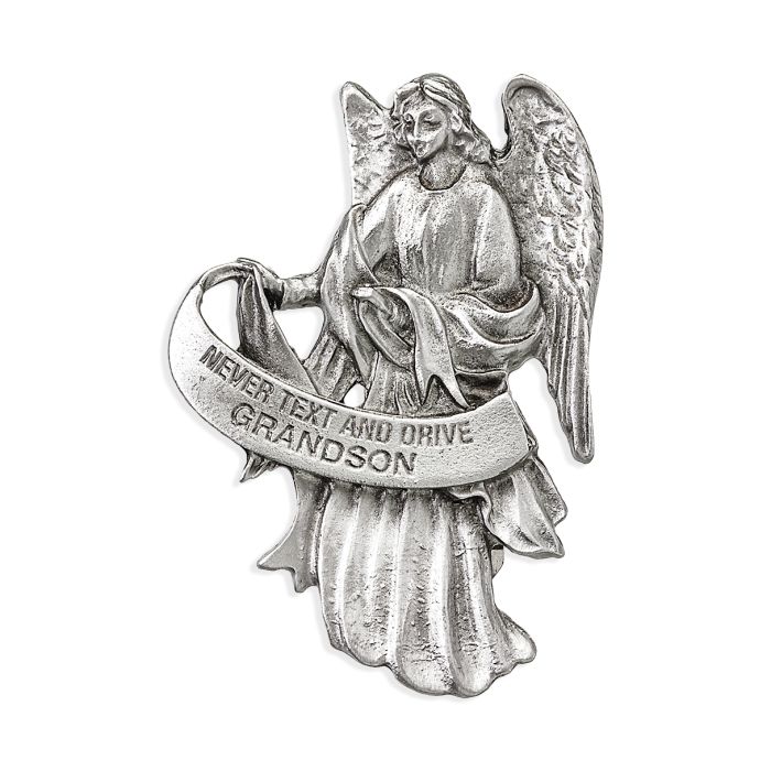 Guardian Angel Visor Clip "Never Text and Drive, Grandson"