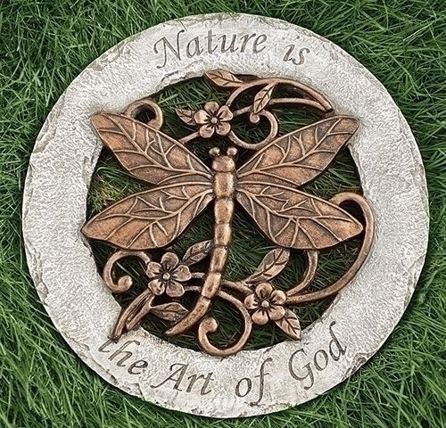 Nature is the Art of God Stepping Stone 12"D