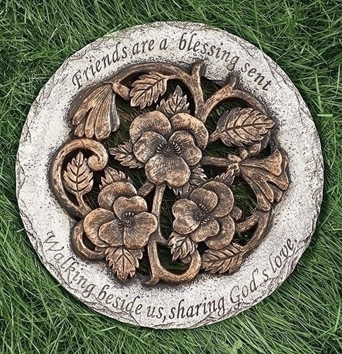 Friends Are a Blessing Garden Stone 12"D