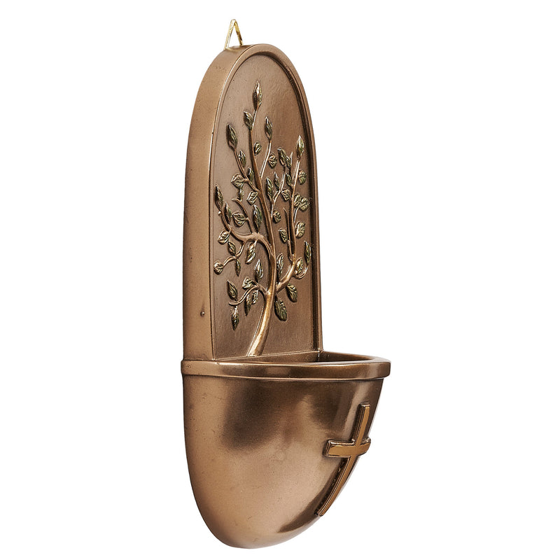Tree of Life Holy Water Font 6"H