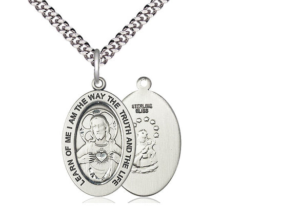 Scapular Necklace Sterling Silver 20"