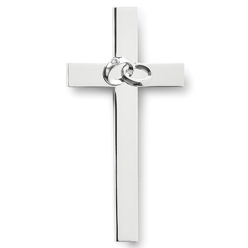 Wedding Rings Cross 4.75"