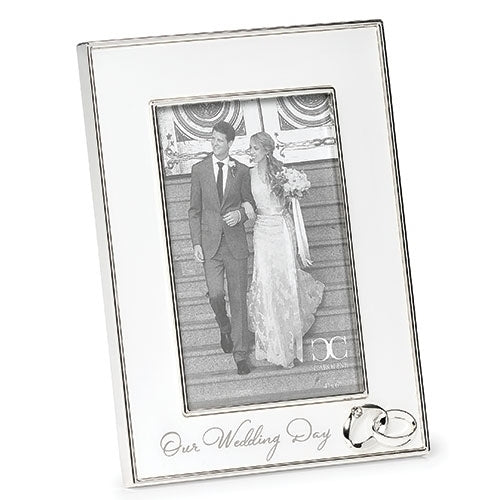 Wedding Rings Picture Frame 8.25"