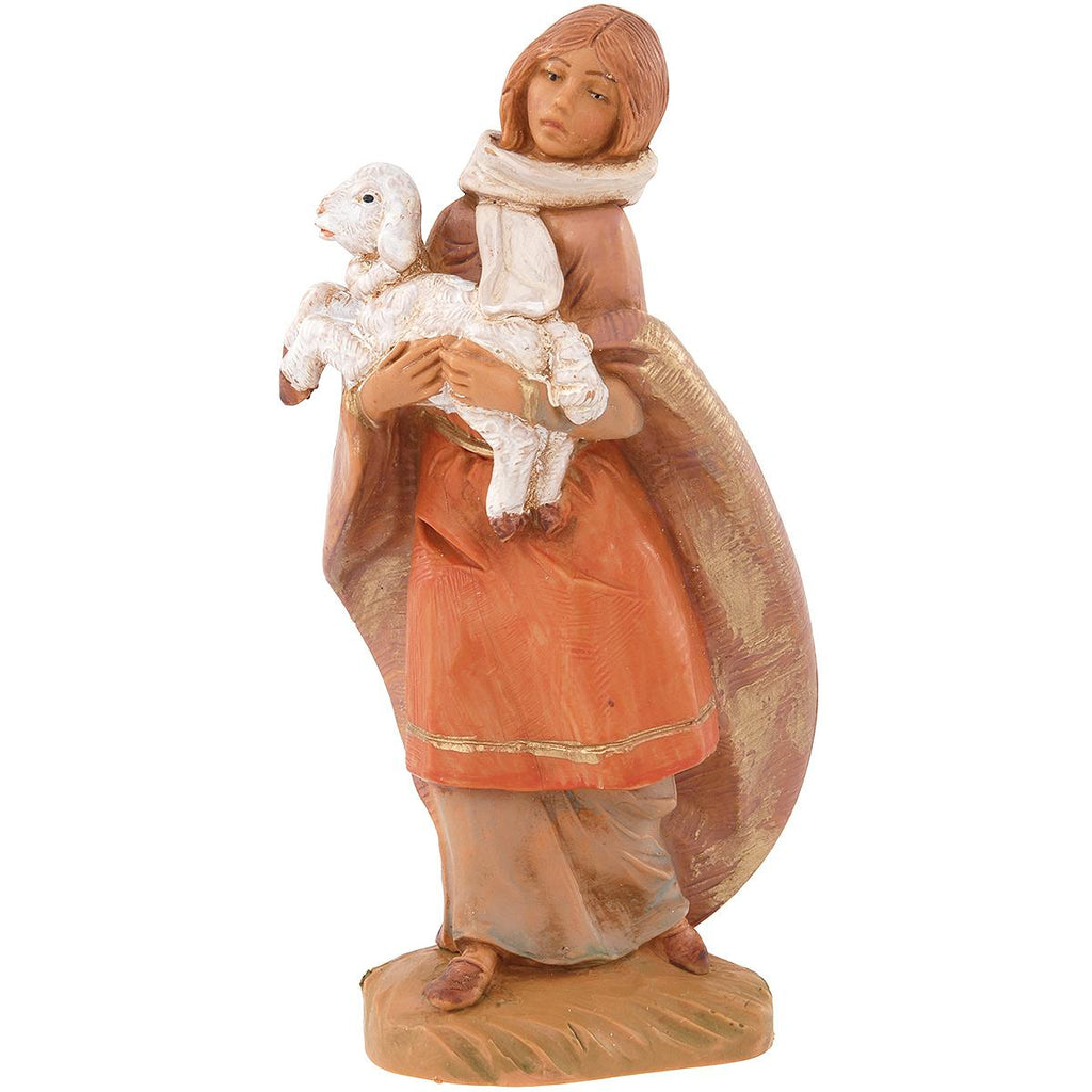 Emma the Shepherdess with Lamb 5" Scale