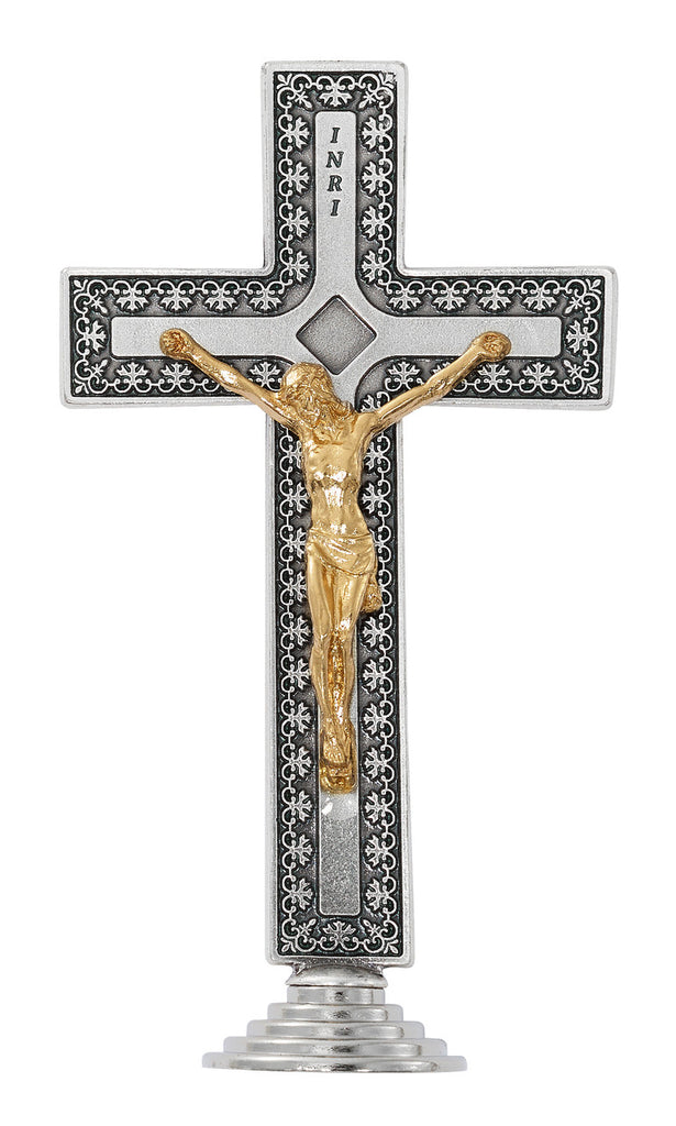 Crucifix - 5" Two-tone Standing Crucifix