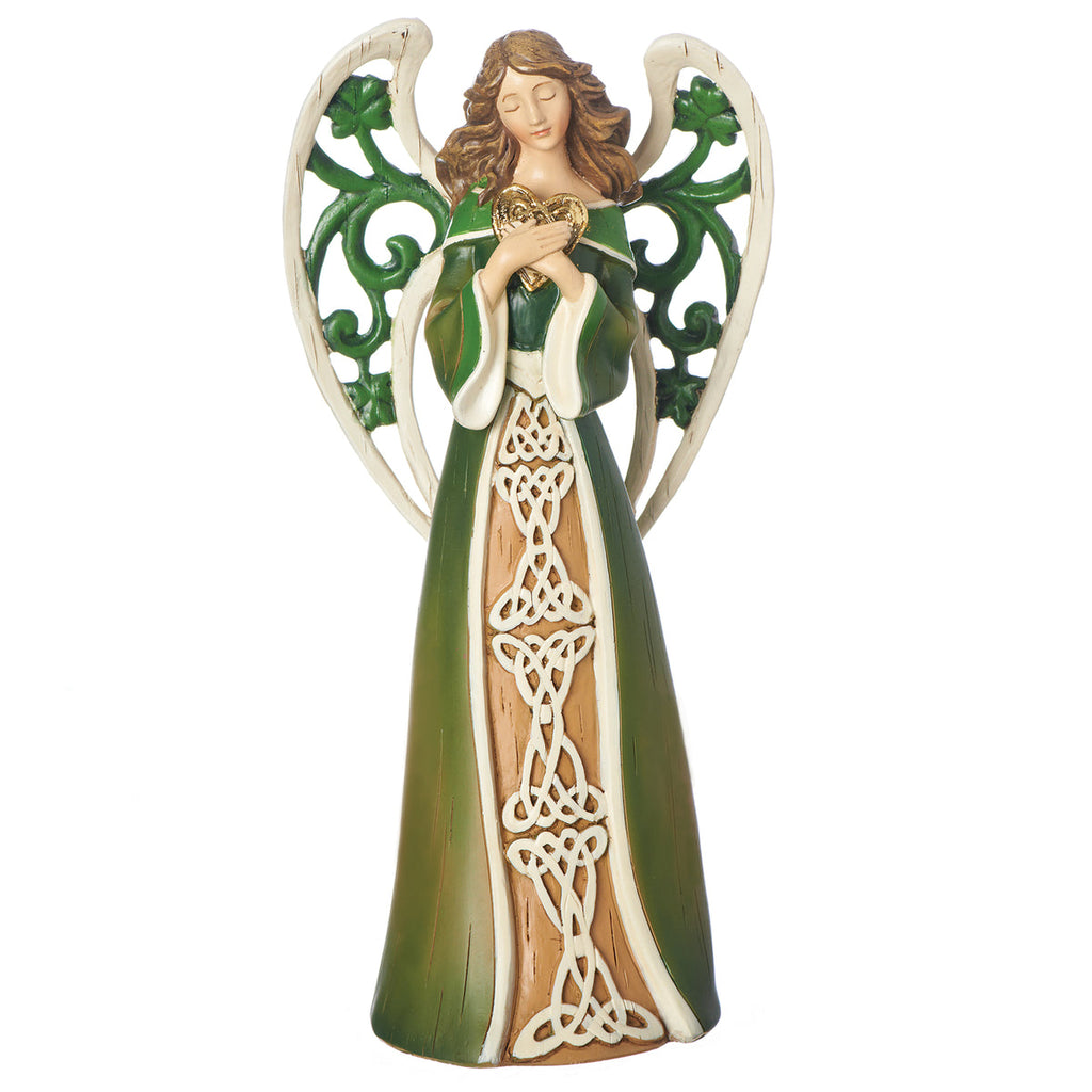 Irish Angel Figure with Celtic Knot 7.5"H