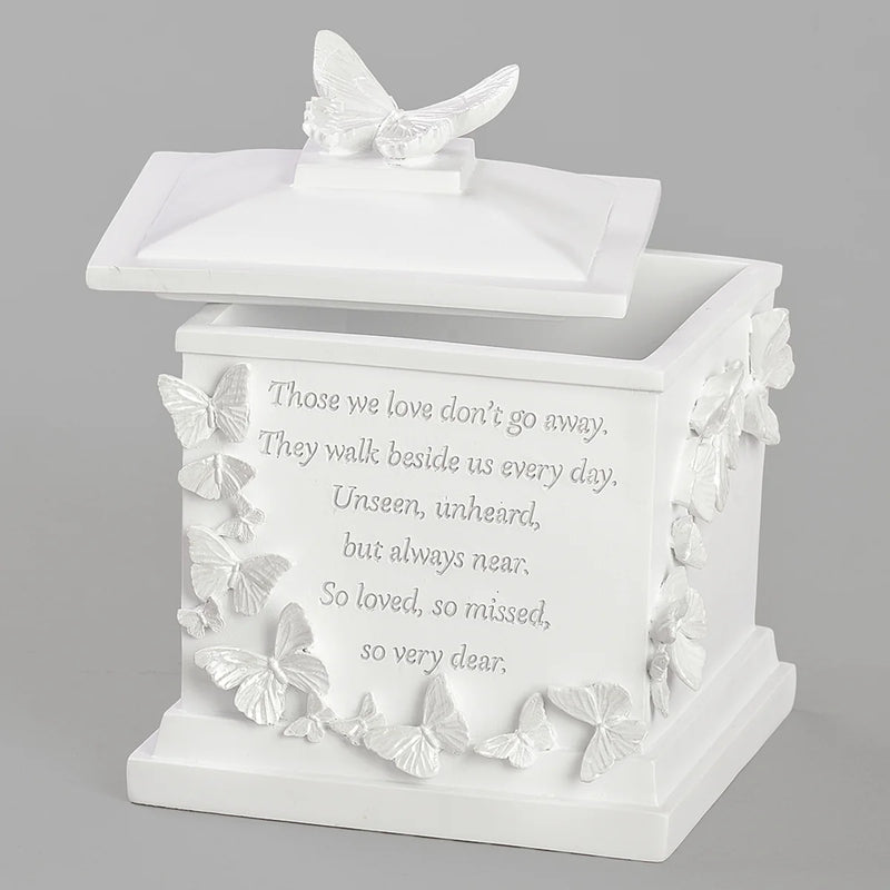 Butterfly Memorial Box 7"H