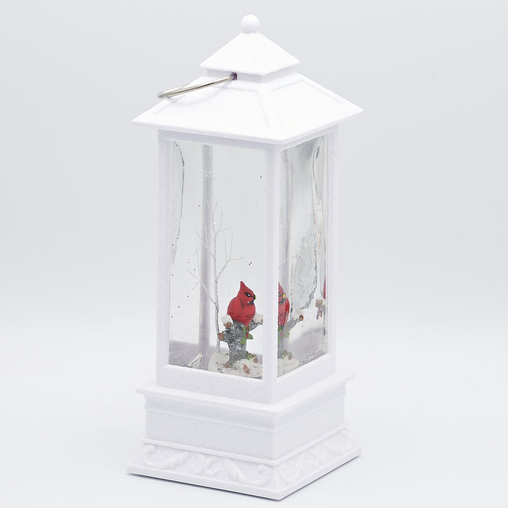 Lantern with Cardinal LED 10.75"H