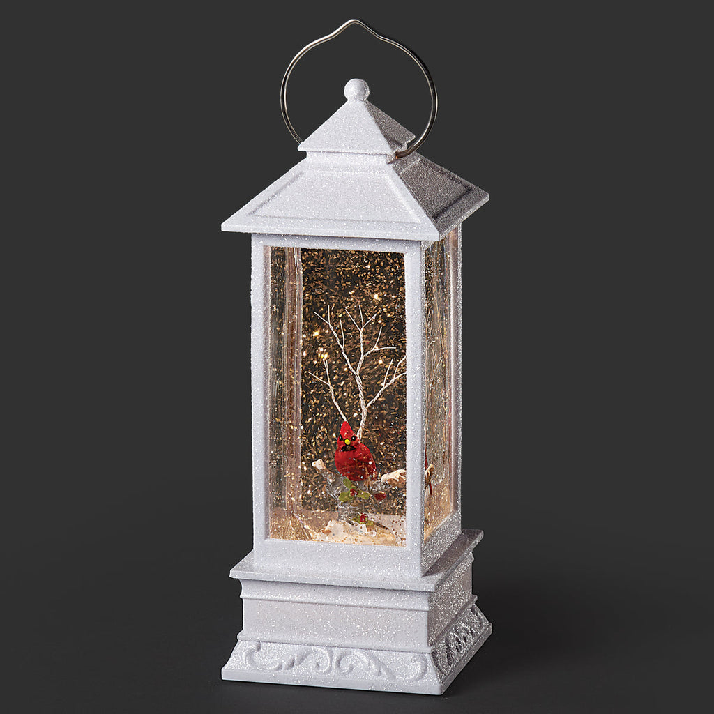 Lantern with Cardinal LED 10.75"H