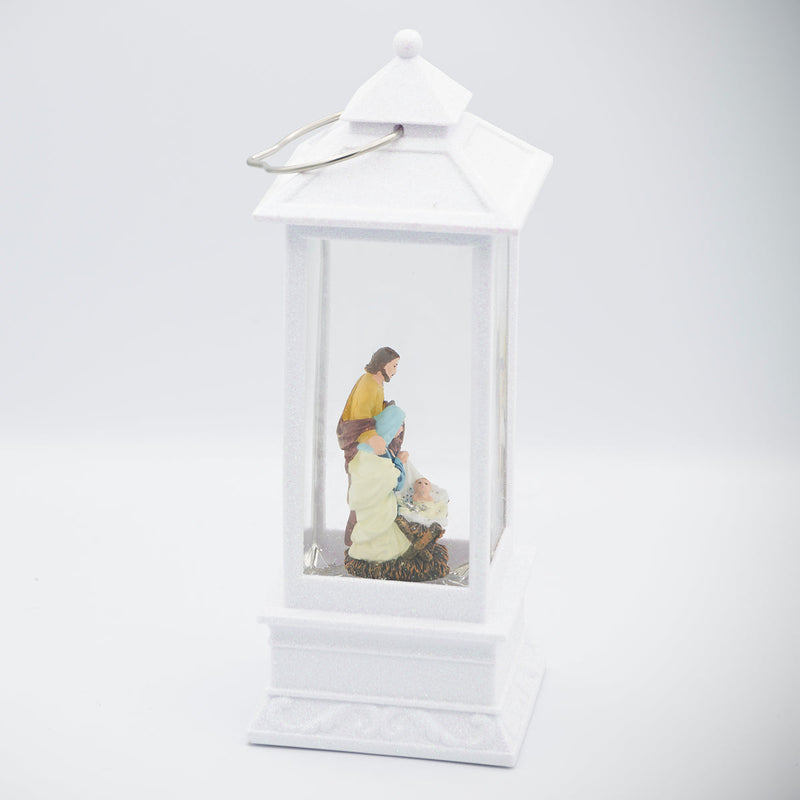 Holy Family Lantern LED Swirl Dome 11"H