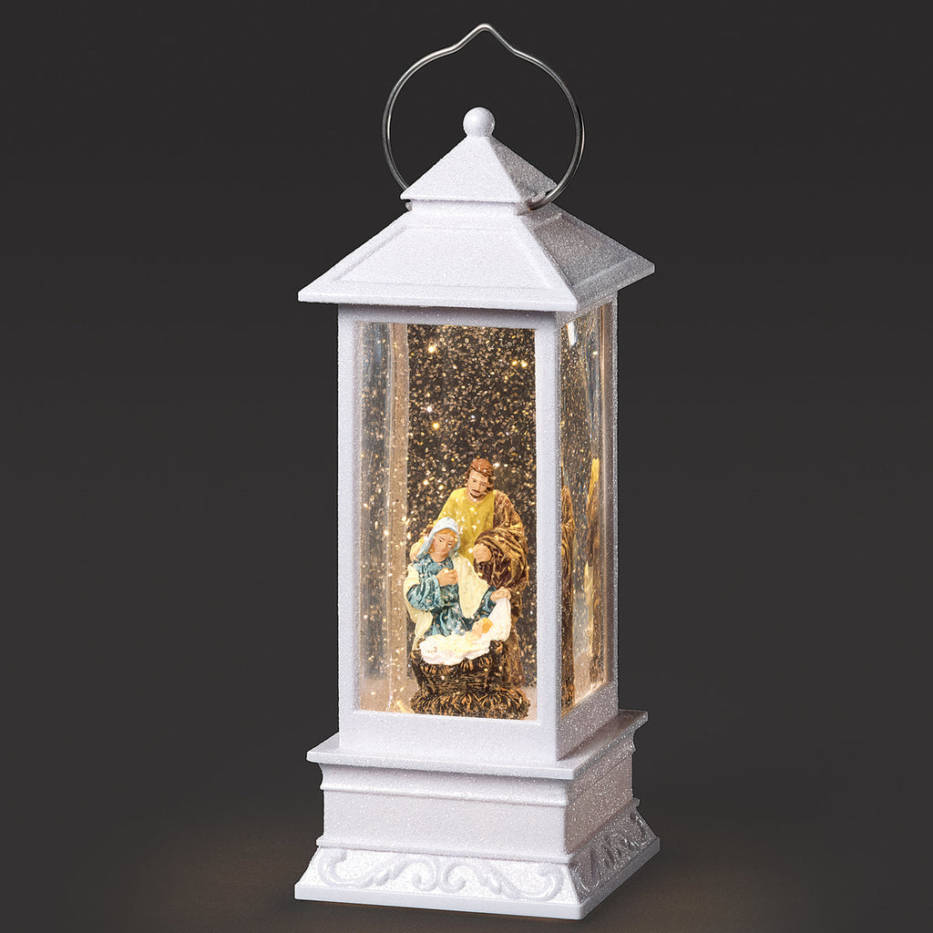 Holy Family Lantern LED Swirl Dome 11"H