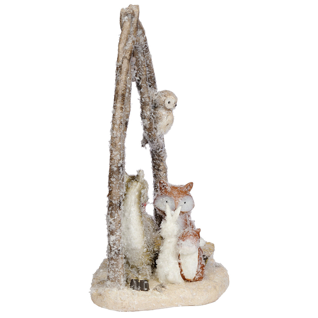 Animal Nativity with Arch and Star Branch 11.5"