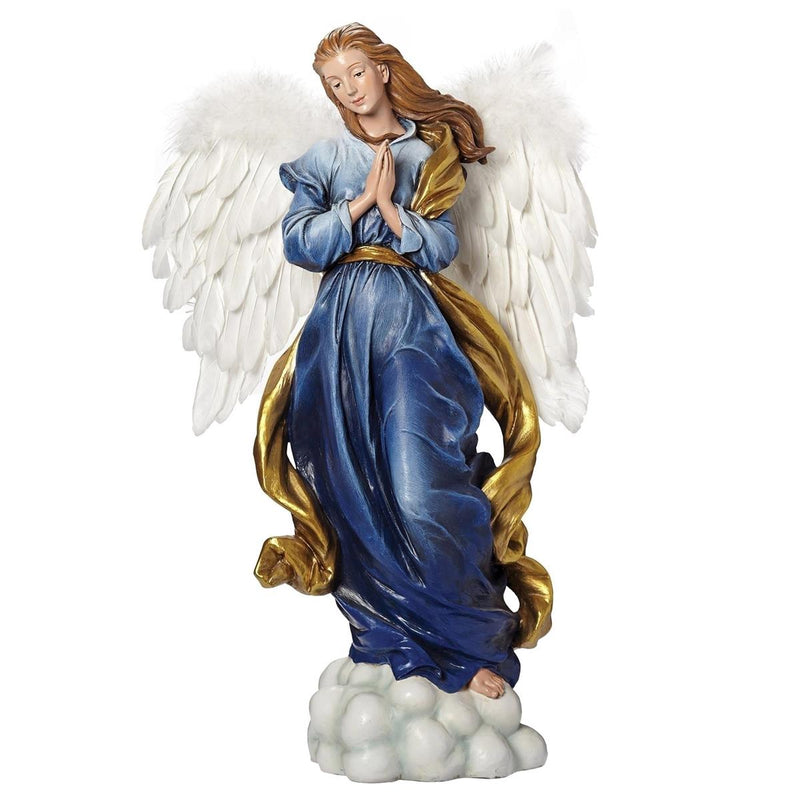 Joseph's Studio 19"H Blue Dress Angel, Feather Wings #633335