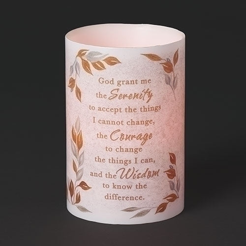 Serenity Prayer Flameless LED Candle