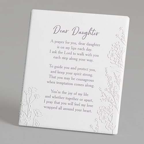 Dear Daughter Gift Plaque from Mother or Father