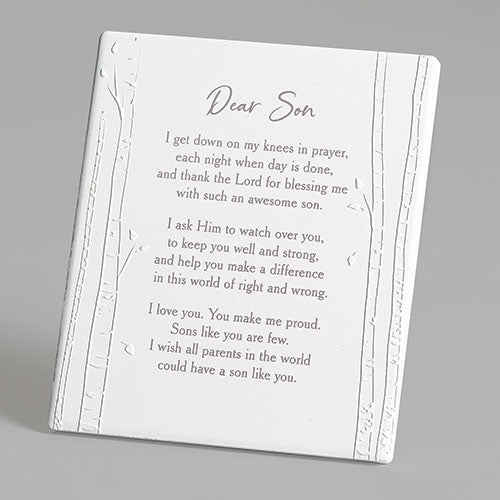 Dear Son Gift Plaque from Mother or Father