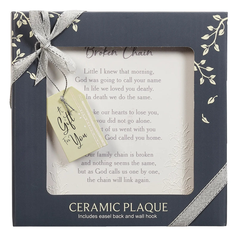 Broken Chain Bereavement Plaque