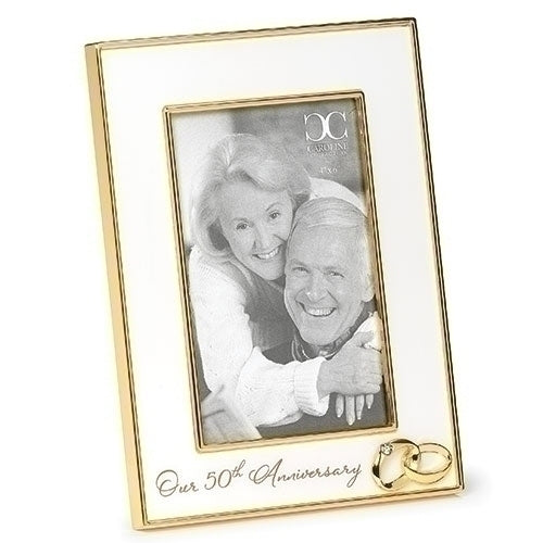 50th Wedding Anniversary Frame 8.25"