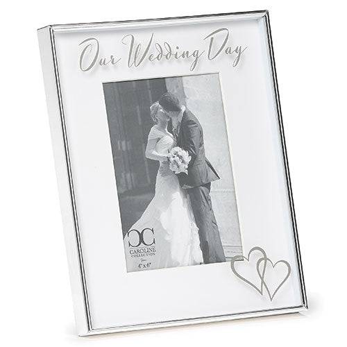 Simple Wedding Day Picture Frame 8.75"