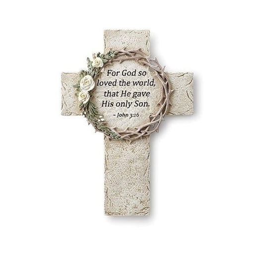 Roman Crown of Thorns Wall Cross 8"