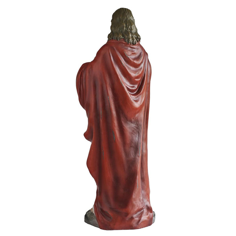 Roman 34"H Sacred Heart of Jesus Antique Figure - additional product view