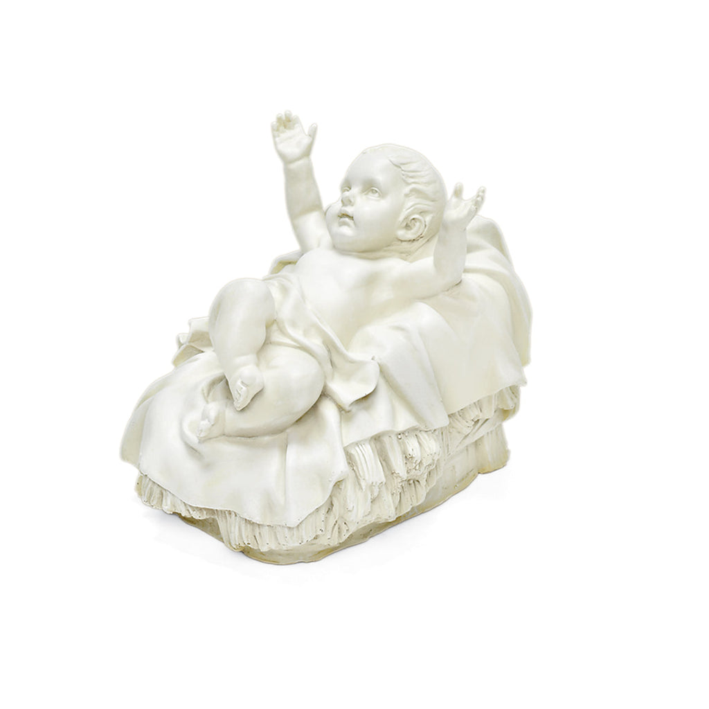 Baby Jesus Nativity Figure in White 6.25"H