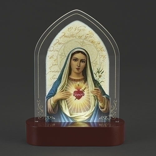 Immaculate Heart LED Tabletop Plaque 8"