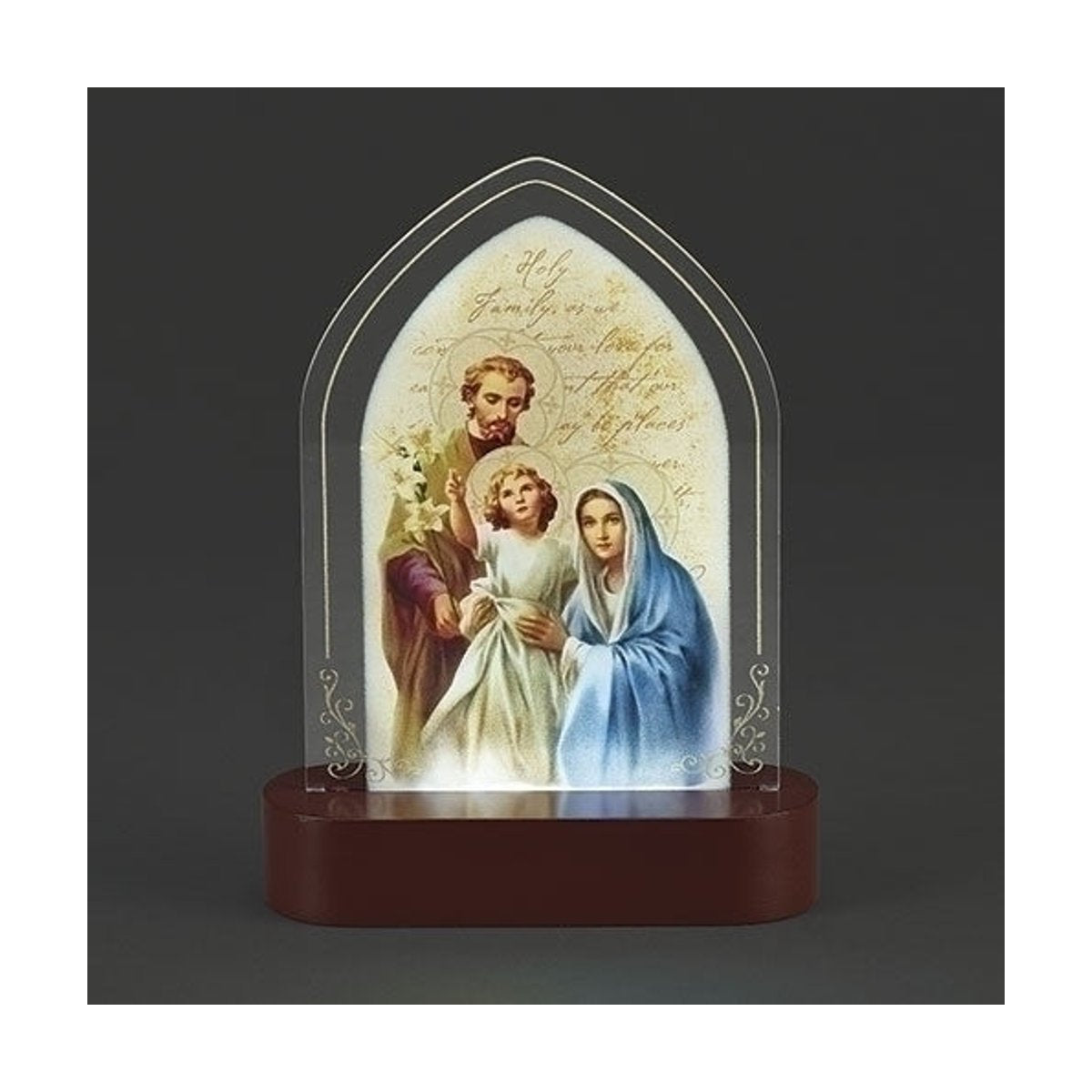 Holy Family LED Tabletop Plaque 8