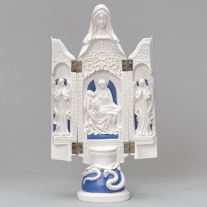 Triptych with La Pieta 12.25"H