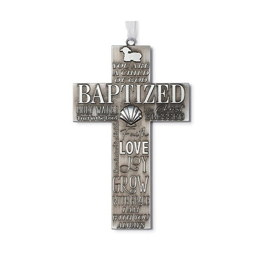 Caroline Collection Baptism Word Cross 7.5"