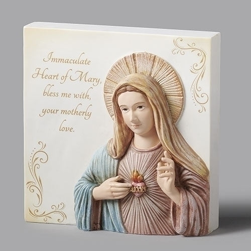 Immaculate Heart of Mary 3D Plaque 4.5"