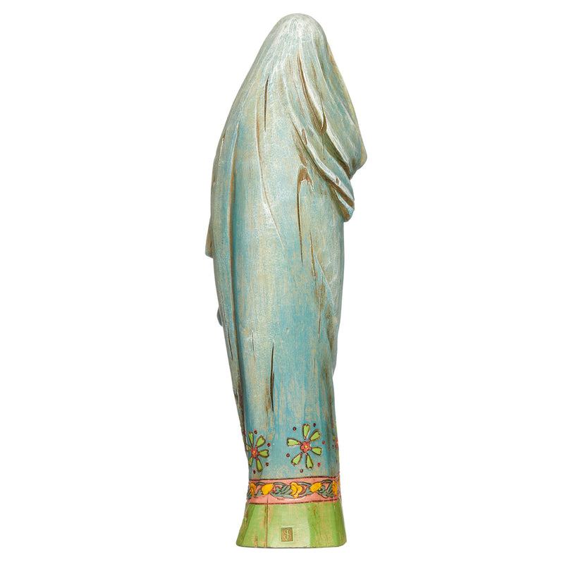 Madonna and Child with Lily Statue 12.5"H