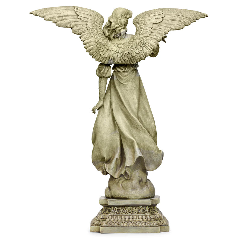 Angel on Pedestal Garden Statue 46.5"H | Roman