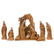 Roman Nativity Carved 12" H 9-Piece Set