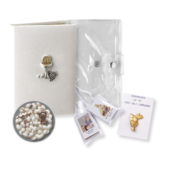 Girls First Communion 5-Piece Gift Set with Blessed Trinity Missal | William J. Hirten Co.
