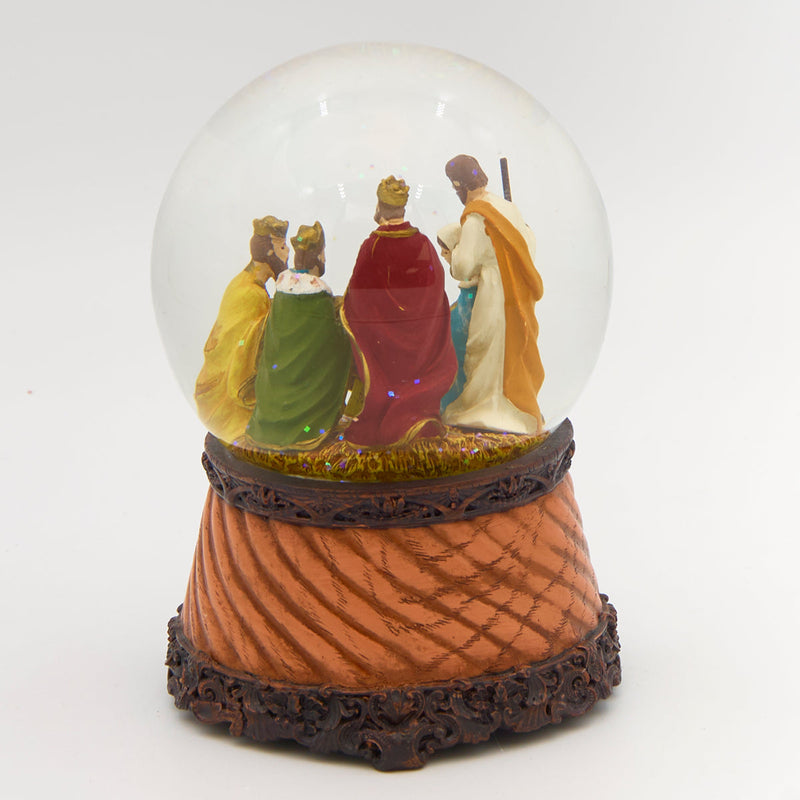 Nativity Musical Snow Globe 6"H