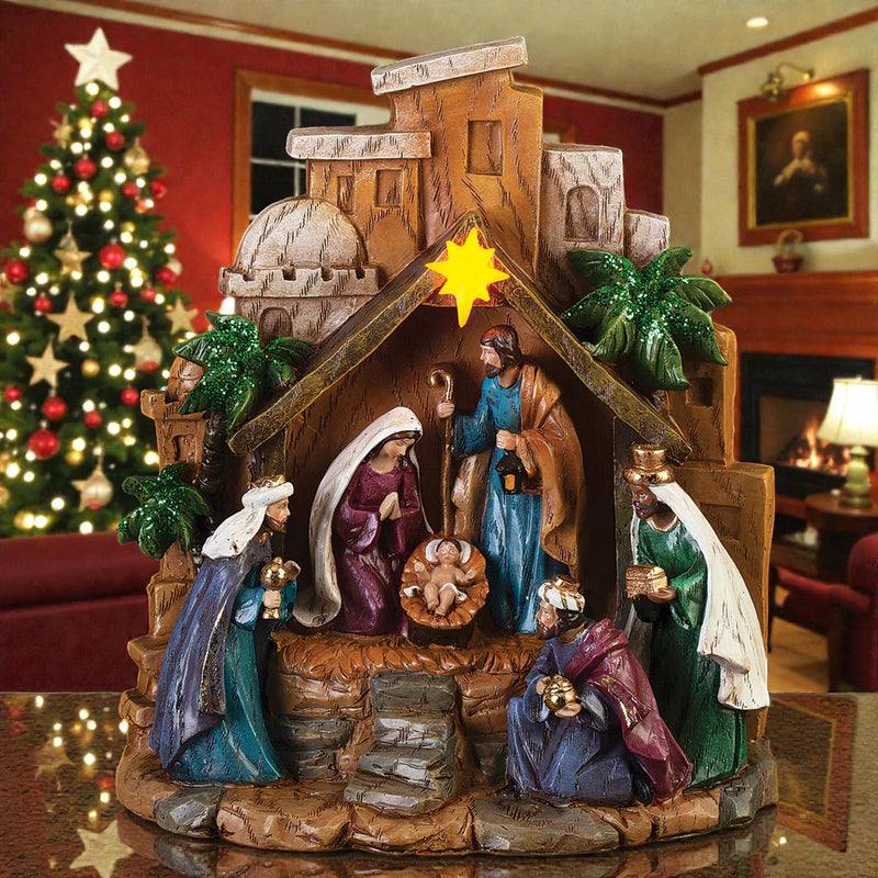 Nativity Scene Figure LED 8"H