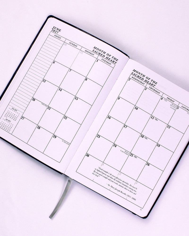 2027 JMJ Catholic Daily Planner and Calendar