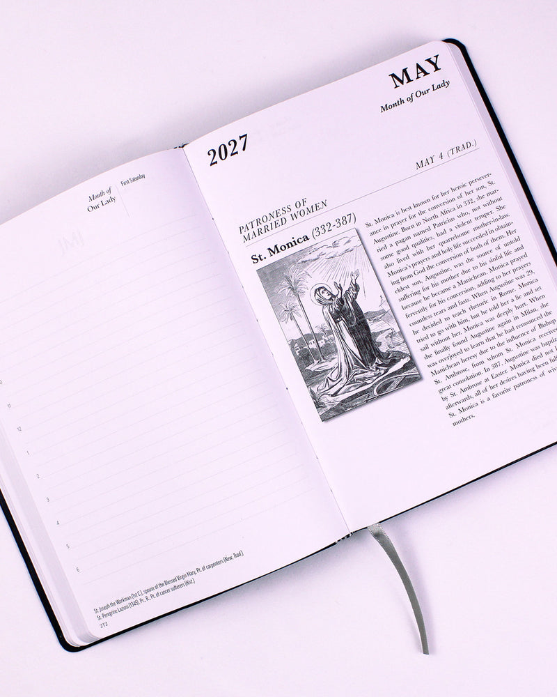 2027 JMJ Catholic Daily Planner and Calendar