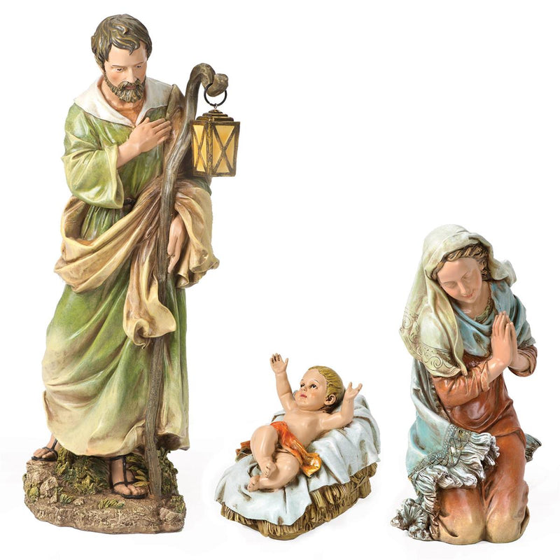 Joseph's Studio 3-Piece Set 27" Scale Holy Family Color; 6.25"H X 27.5"H