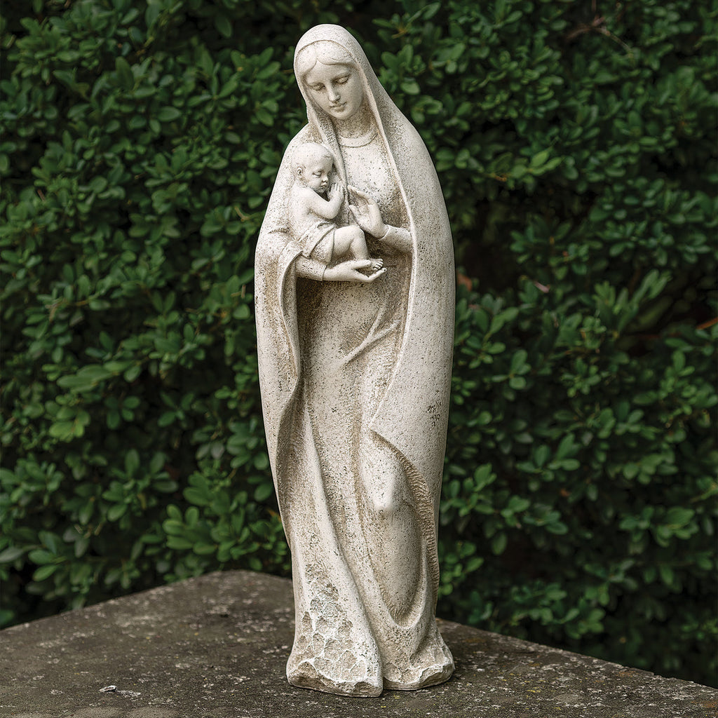 Madonna and Child Garden Statue 14"H