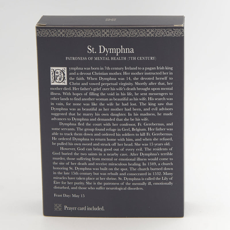 Dymphna - St. Dymphna Statue 3.75"H