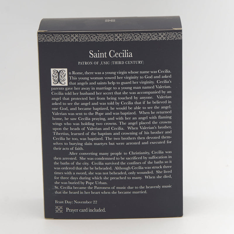 Cecilia - St. Cecilia Statue 3.25"H