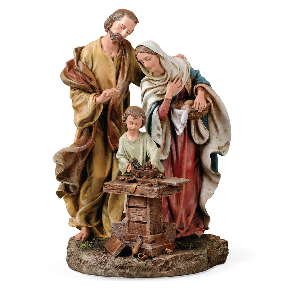 Holy Family in Carpenter Shop Figure 9.5"H