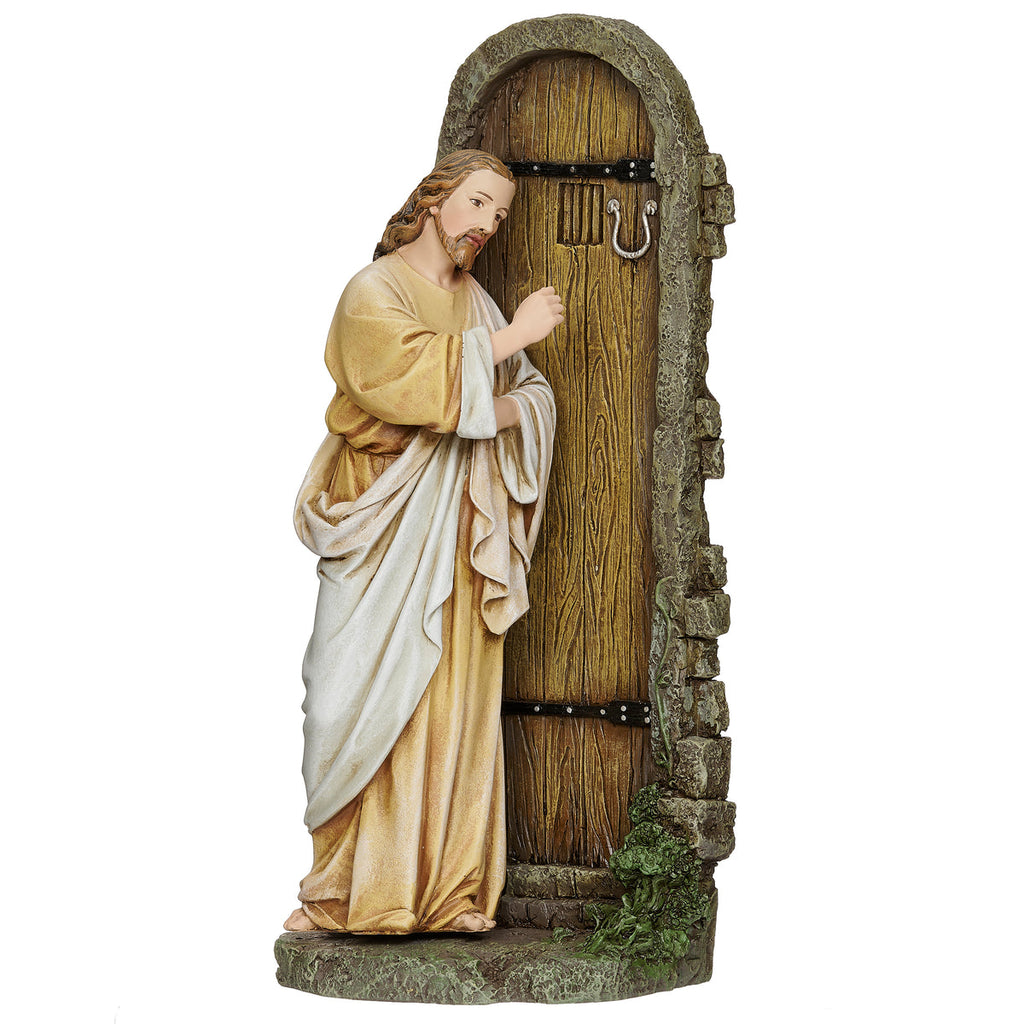 Jesus Knocking at Door Statue 12"H