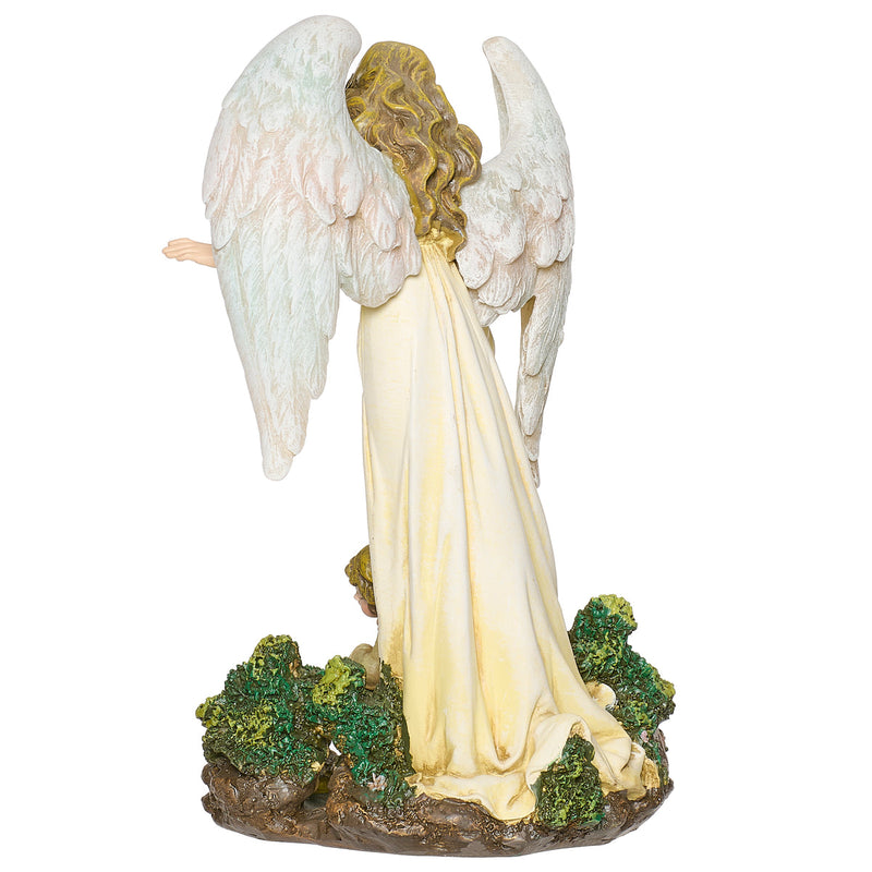Guardian Angel with Child Statue 8.5"H