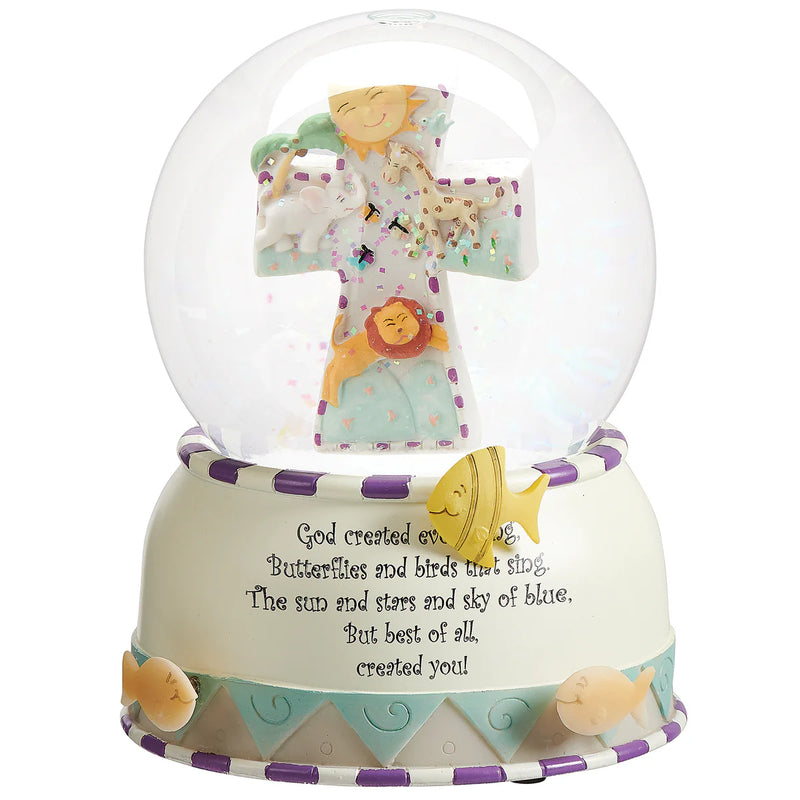 God Created Everything Globe 6"H