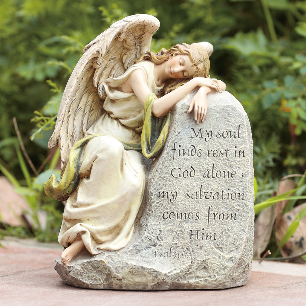 Sleeping Angel Memorial Garden Statue 8"H